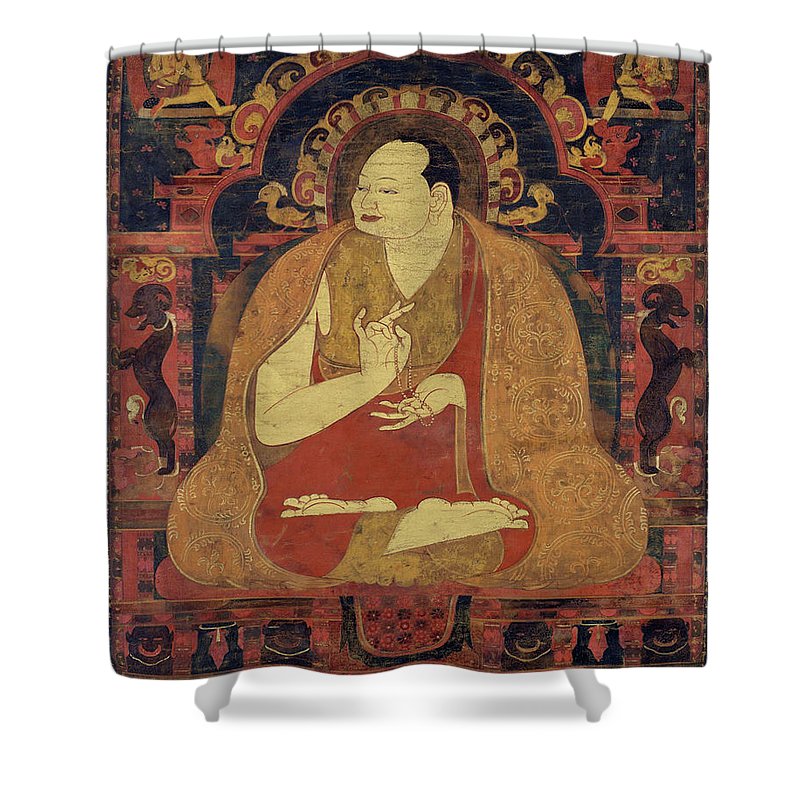 Zen Buddha Garden - Shower Curtain